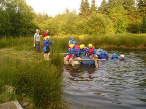 Rafting at Daerwynno