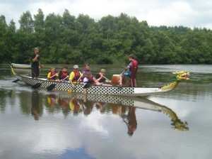 Dragon boat - Dorset Camp 2013