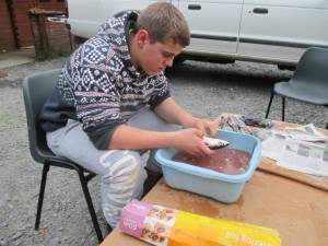 Cleaning a fish